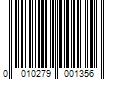 Barcode Image for UPC code 0010279001356