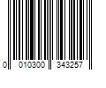 Barcode Image for UPC code 0010300343257