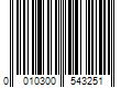 Barcode Image for UPC code 0010300543251