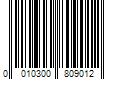 Barcode Image for UPC code 0010300809012