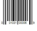 Barcode Image for UPC code 001031000069