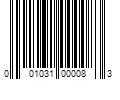 Barcode Image for UPC code 001031000083