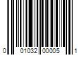 Barcode Image for UPC code 001032000051