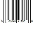 Barcode Image for UPC code 001040412006