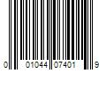 Barcode Image for UPC code 001044074019