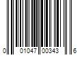 Barcode Image for UPC code 001047003436