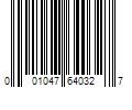 Barcode Image for UPC code 001047640327