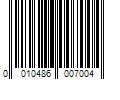 Barcode Image for UPC code 0010486007004