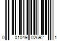 Barcode Image for UPC code 001049026921