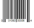 Barcode Image for UPC code 001050000064