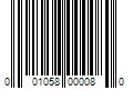 Barcode Image for UPC code 001058000080