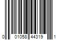 Barcode Image for UPC code 001058443191