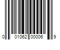 Barcode Image for UPC code 001062000069