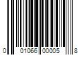 Barcode Image for UPC code 001066000058