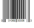 Barcode Image for UPC code 001068000063