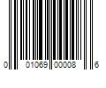 Barcode Image for UPC code 001069000086