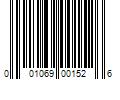 Barcode Image for UPC code 001069001526