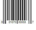 Barcode Image for UPC code 001070000037