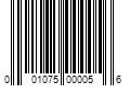 Barcode Image for UPC code 001075000056