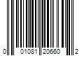 Barcode Image for UPC code 001081206602