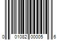 Barcode Image for UPC code 001082000056