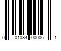 Barcode Image for UPC code 001084000061