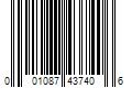 Barcode Image for UPC code 001087437406