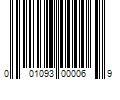 Barcode Image for UPC code 001093000069