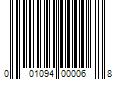 Barcode Image for UPC code 001094000068