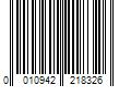 Barcode Image for UPC code 0010942218326