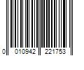 Barcode Image for UPC code 0010942221753