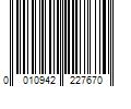 Barcode Image for UPC code 0010942227670