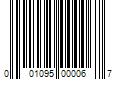 Barcode Image for UPC code 001095000067