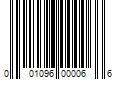 Barcode Image for UPC code 001096000066