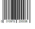 Barcode Image for UPC code 0010978200036