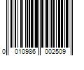 Barcode Image for UPC code 0010986002509