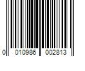 Barcode Image for UPC code 0010986002813