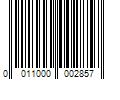 Barcode Image for UPC code 0011000002857