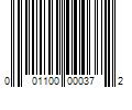 Barcode Image for UPC code 001100000372