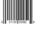 Barcode Image for UPC code 001100000525