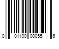 Barcode Image for UPC code 001100000556