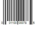 Barcode Image for UPC code 001100000785