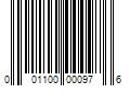 Barcode Image for UPC code 001100000976