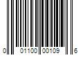 Barcode Image for UPC code 001100001096