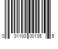 Barcode Image for UPC code 001100001355