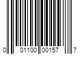 Barcode Image for UPC code 001100001577