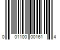 Barcode Image for UPC code 001100001614