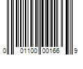 Barcode Image for UPC code 001100001669