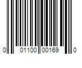 Barcode Image for UPC code 001100001690