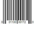 Barcode Image for UPC code 001100001720